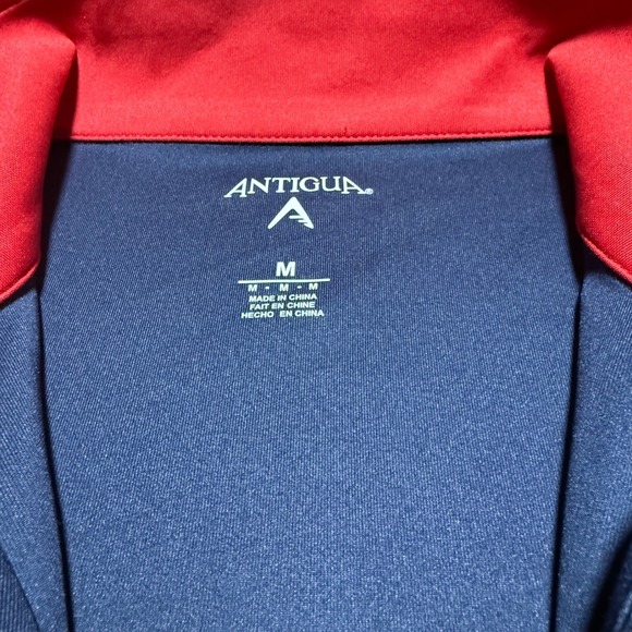 Antigua 2012 Cleveland Indians Quarter Zip  Mens Medium Navy Blue Chief Wahoo - Picture 5 of 11